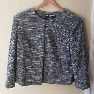 Karl Lagerfeld women's tweed jacket